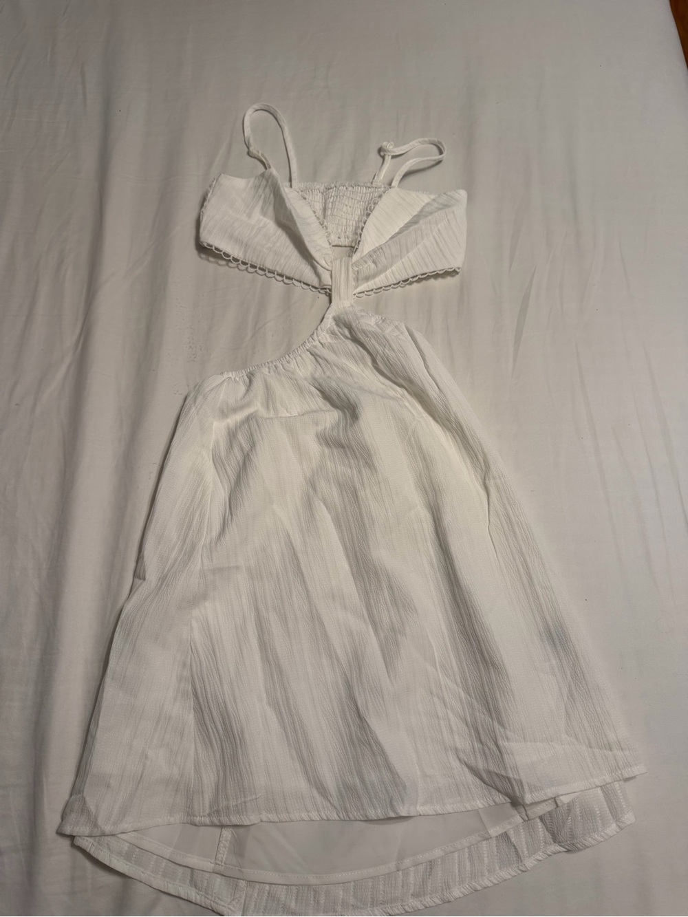 White Cutout Sundress - Picture 1 of 2